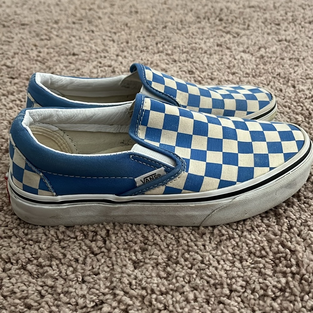 Blue Checker Vans - Picture 4 of 7